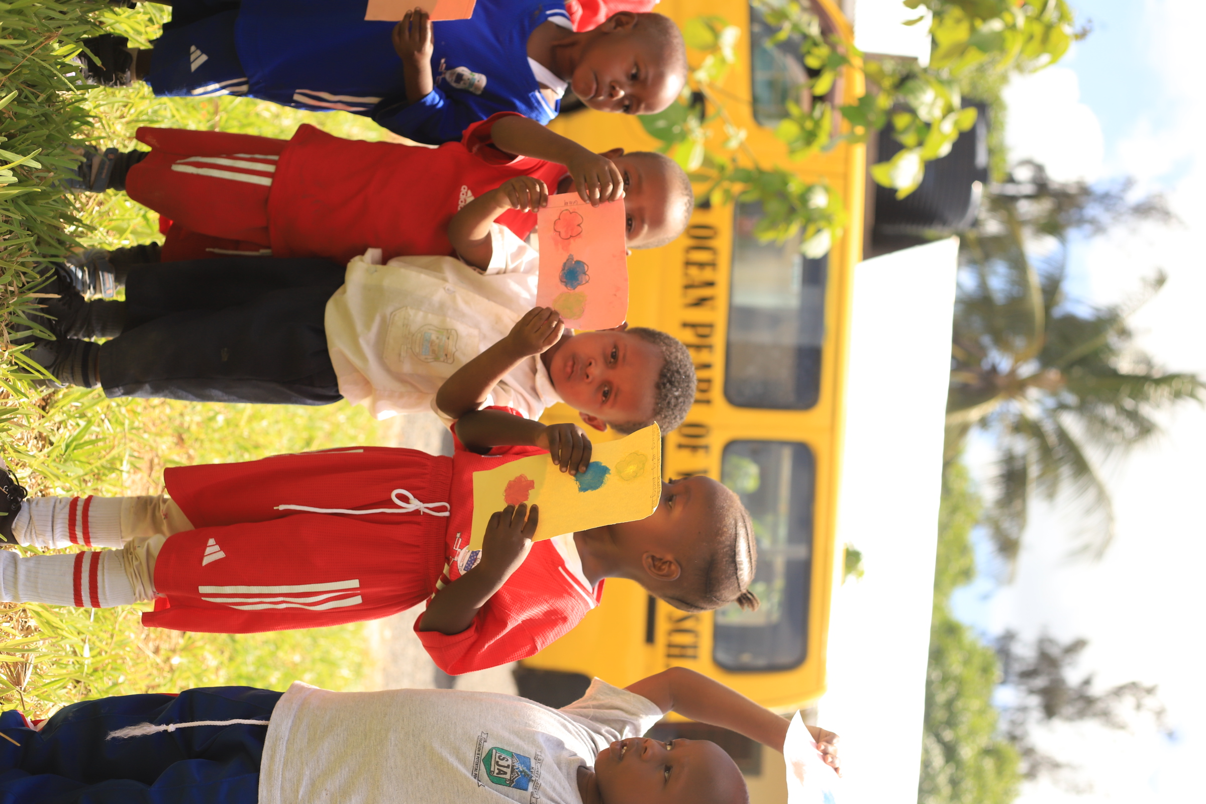 Pupils working together in a classroom
